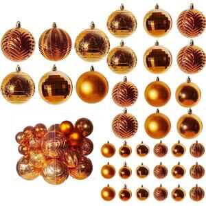 Christmas Balls Plastic Decoration Baubles Shatterproof OrnamentsHOL008